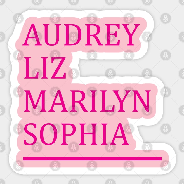 Old Hollywood Glam Sticker by Laura Contarino